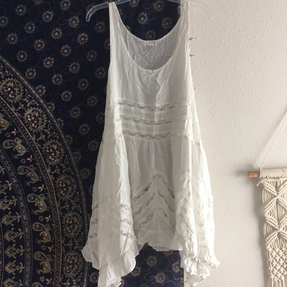 Free People Lace Trim Tunic